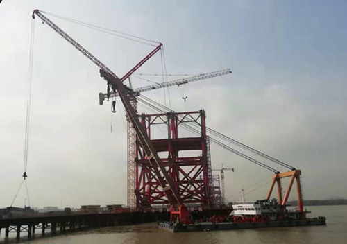 廣州明珠灣大橋28#主橋墩正式施工