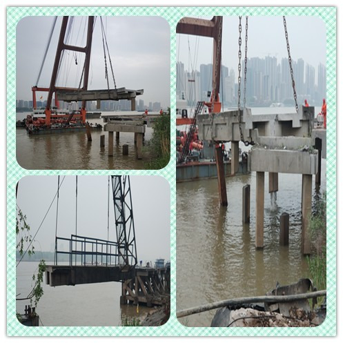 南京某碼頭拆除工程正式開工